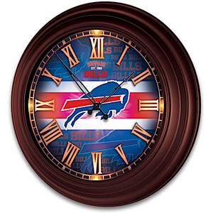 The Bradford Exchange Buffalo Bills Illuminated Atomic Wall Clock