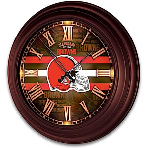 The Bradford Exchange Cleveland Browns Illuminated Atomic Wall Clock