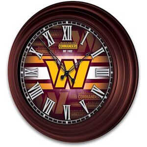 The Bradford Exchange Washington Commanders Illuminated Atomic Wall Clock