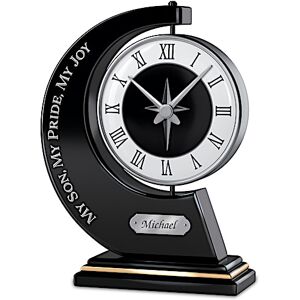 The Bradford Exchange My Son, My Pride, My Joy Personalized Rotating Clock