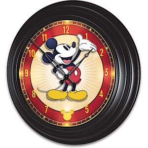 The Bradford Exchange Disney Mickey Mouse Illuminated Atomic Wall Clock