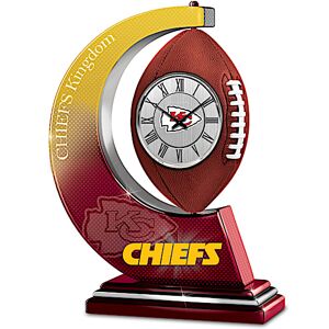 The Bradford Exchange Kansas City Chiefs Table Clock With Rotating Football