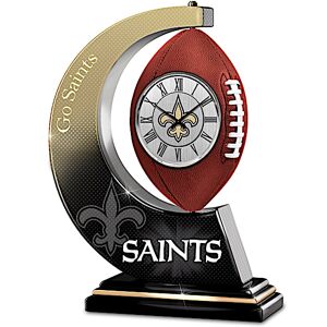 The Bradford Exchange New Orleans Saints Table Clock With Rotating Football