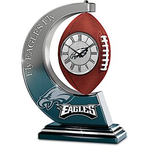 The Bradford Exchange Philadelphia Eagles Table Clock With Rotating Football