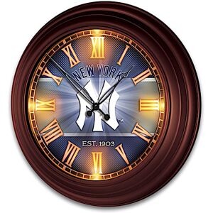 The Bradford Exchange New York Yankees Illuminated Atomic Wall Clock