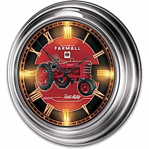 The Bradford Exchange Farmall Illuminated Indoor/Outdoor Atomic Wall Clock