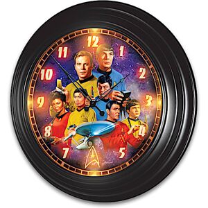 The Bradford Exchange STAR TREK Indoor/Outdoor Illuminated Atomic Wall Clock