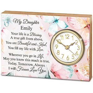 The Bradford Exchange My Daughter, My Blessing Personalized Keepsake Desk Clock