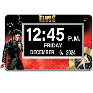 The Bradford Exchange Elvis Presley Easy-Read Full Disclosure Digital Clock
