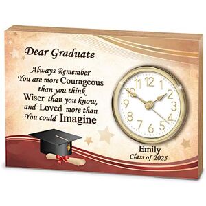 The Bradford Exchange Graduation Desk Clock Personalized With Name And Year