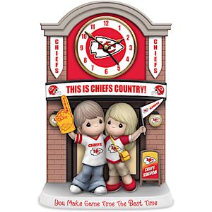 The Hamilton Collection Kansas City Chiefs Porcelain Clock With Quartz Movement