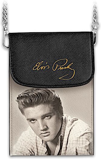 The Bradford Exchange Classic Elvis Presley Crossbody Cell Phone Handbag