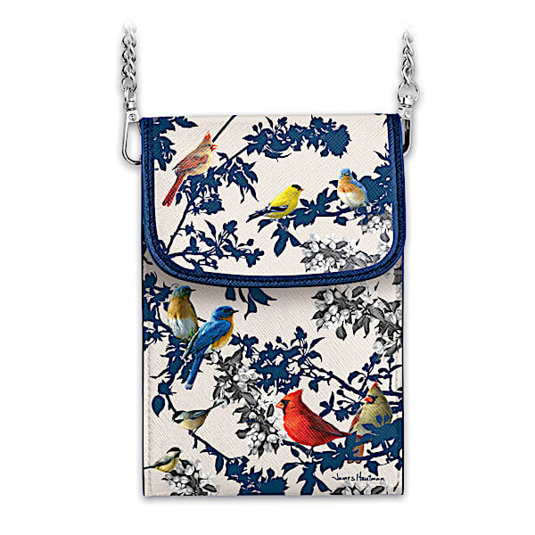 The Bradford Exchange James Hautman Songbird Serenade Crossbody Cell Phone Bag