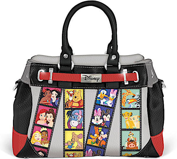 The Bradford Exchange Disney Friends Photo Booth Fun Handbag With Removable Strap