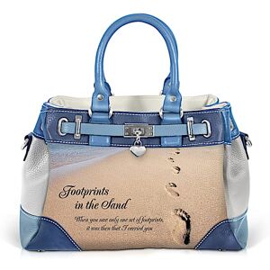 The Bradford Exchange Footprints In The Sand Women's Fashion Handbag The Bradford Exchange Footprints In The Sand Women's Fashion Handbag