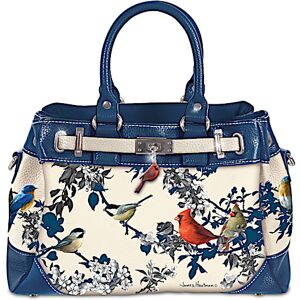 The Bradford Exchange James Hautman Songs Of Spring Handbag With Bird Charm The Bradford Exchange James Hautman Songs Of Spring Handbag With Bird Charm
