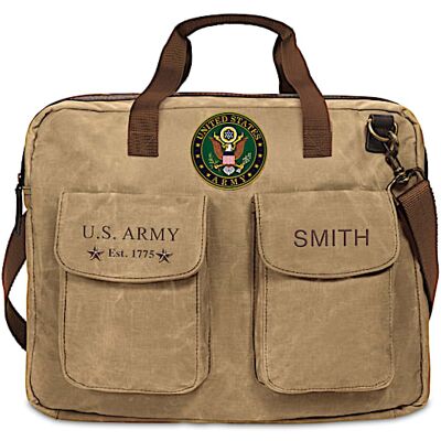 The Bradford Exchange U.S. Army Personalized Messenger Tote Bag The Bradford Exchange U.S. Army Personalized Messenger Tote Bag