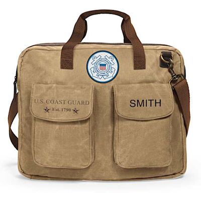 The Bradford Exchange U.S. Coast Guard Personalized Messenger Tote Bag The Bradford Exchange U.S. Coast Guard Personalized Messenger Tote Bag