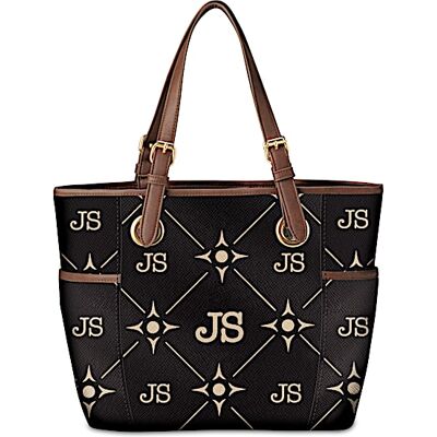 The Bradford Exchange Uniquely Me Tote Bag Personalized With Your Initials The Bradford Exchange Uniquely Me Tote Bag Personalized With Your Initials