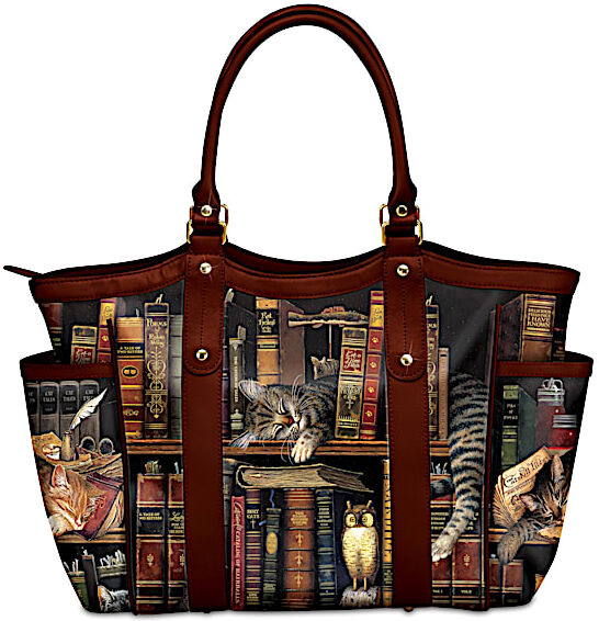 The Bradford Exchange Charles Wysocki Classic Cat Tails Women's Tote Bag