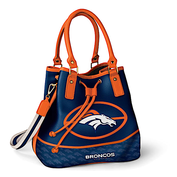 The Bradford Exchange Denver Broncos Women's NFL Bucket-Style Handbag