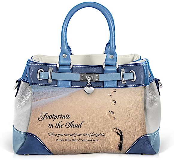 The Bradford Exchange Footprints In The Sand Women's Fashion Handbag