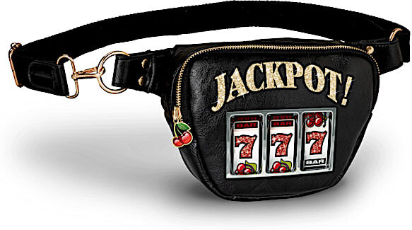 The Bradford Exchange Jackpot Faux Leather Belt Bag With Cherry Zipper Pull