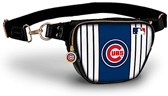 The Bradford Exchange Chicago Cubs Hands-Free Purse With Team Logo Charm