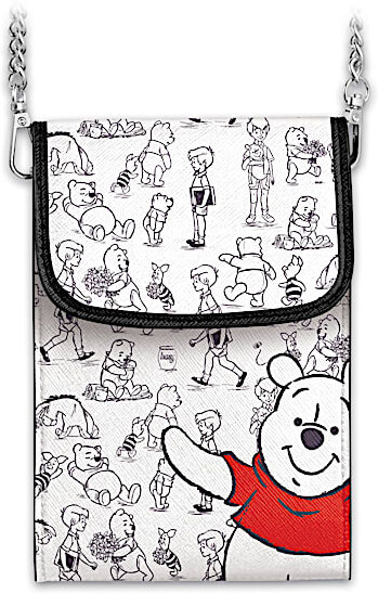 The Bradford Exchange Disney Winnie The Pooh Crossbody Cell Phone Bag