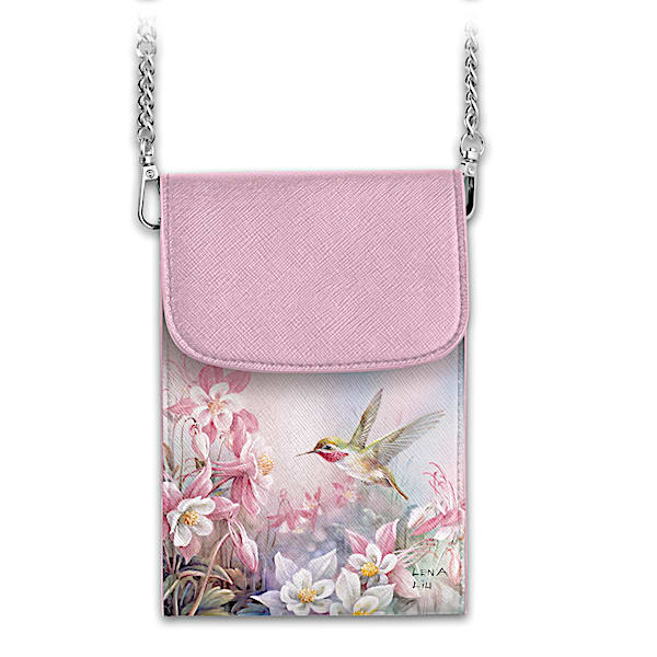 The Bradford Exchange Lena Liu Floral Enchantment Crossbody Cell Phone Bag