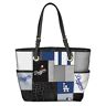The Bradford Exchange Los Angeles Dodgers MLB Patchwork Tote Bag With Team Logos