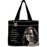 The Bradford Exchange Michelle Obama Women's Quilted Tote Bag With Heart-Shaped Charm