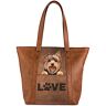 The Bradford Exchange Peek-A-Boo Pup Faux Leather Tote Bag: Choose Your Breed