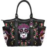 The Bradford Exchange Sweet Spirits Shoulder Tote With Sugar Skull Artistry