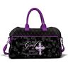 The Bradford Exchange With God All Things Are Possible Quilted Weekender Bag