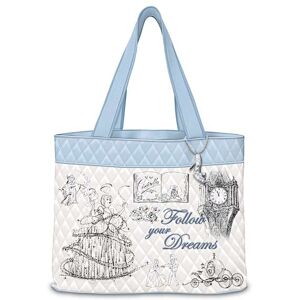 The Bradford Exchange Disney Cinderella 75th Anniversary Quilted Tote Bag