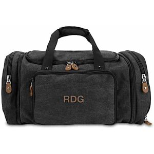 The Bradford Exchange Men's Monogrammed Canvas Duffel Bag With Detachable Strap