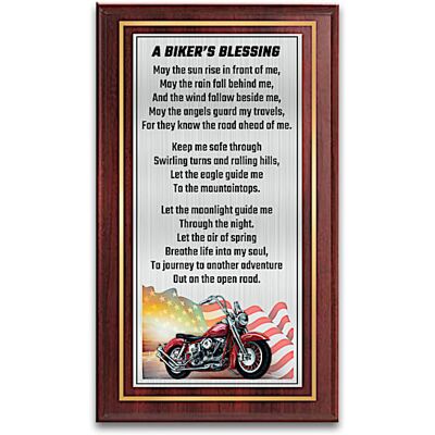 The Bradford Exchange Marc Lacourciere Biker Art Wooden Wall Plaques With Prayers The Bradford Exchange Marc Lacourciere Biker Art Wooden Wall Plaques With Prayers