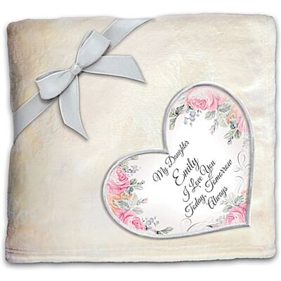 The Bradford Exchange Plush Blanket Personalized With Daughter's Name The Bradford Exchange Plush Blanket Personalized With Daughter's Name