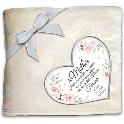 The Bradford Exchange Plush Blanket Personalized With Children's Names For Mom The Bradford Exchange Plush Blanket Personalized With Children's Names For Mom