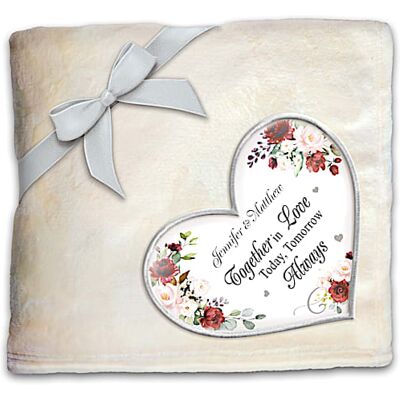 The Bradford Exchange Love Plush Blanket Personalized With 2 Names The Bradford Exchange Love Plush Blanket Personalized With 2 Names