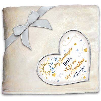 The Bradford Exchange Plush Throw Blanket Personalized With A Granddaughter's Name The Bradford Exchange Plush Throw Blanket Personalized With A Granddaughter's Name