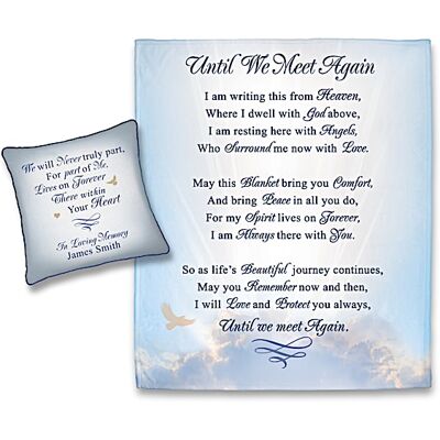 The Bradford Exchange Remembrance Blanket And Personalized Pillow Set The Bradford Exchange Remembrance Blanket And Personalized Pillow Set