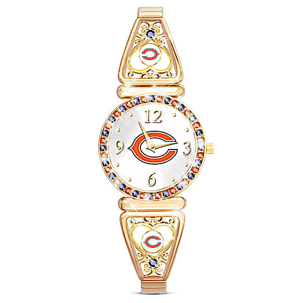 The Bradford Exchange My NFL Chicago Bears Women's Stretch Watch