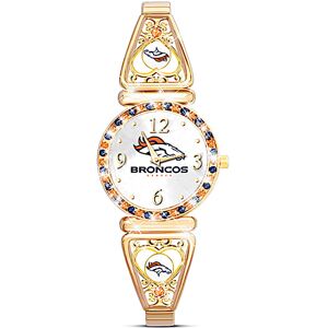 The Bradford Exchange My NFL Denver Broncos Ultimate Fan Women's Watch