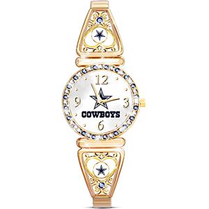 The Bradford Exchange My NFL Dallas Cowboys Women's Stretch NFL Watch