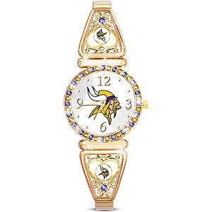 The Bradford Exchange My NFL Minnesota Vikings Ultimate Fan Women's Watch