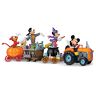 Hawthorne Village Disney Halloween Wagon Sculptures With Characters In Costume
