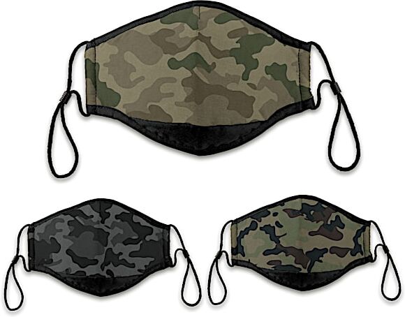 The Bradford Exchange 3 Camouflage Adult Face Masks