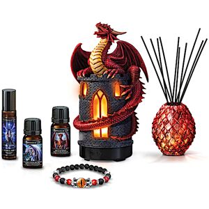 The Bradford Exchange Anne Stokes Essential Oils Collection With Light-Up Diffuser The Bradford Exchange Anne Stokes Essential Oils Collection With Light-Up Diffuser